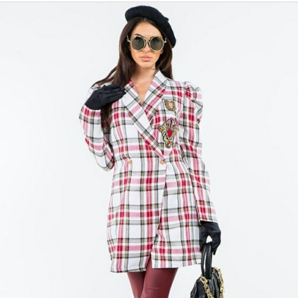 Plaid Blazer jacket/dress